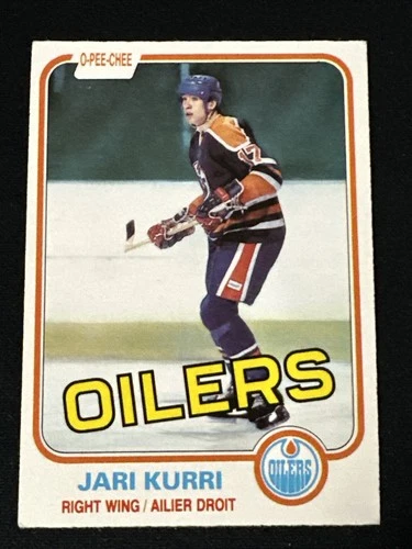 1981-82 O Pee Chee 107 Jari Kurri Edmonton Oilers Rookie Card A