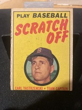 1970 Topps Scratch-Off Set-Break Carl Yastrzemski LOW GRADE (filler)