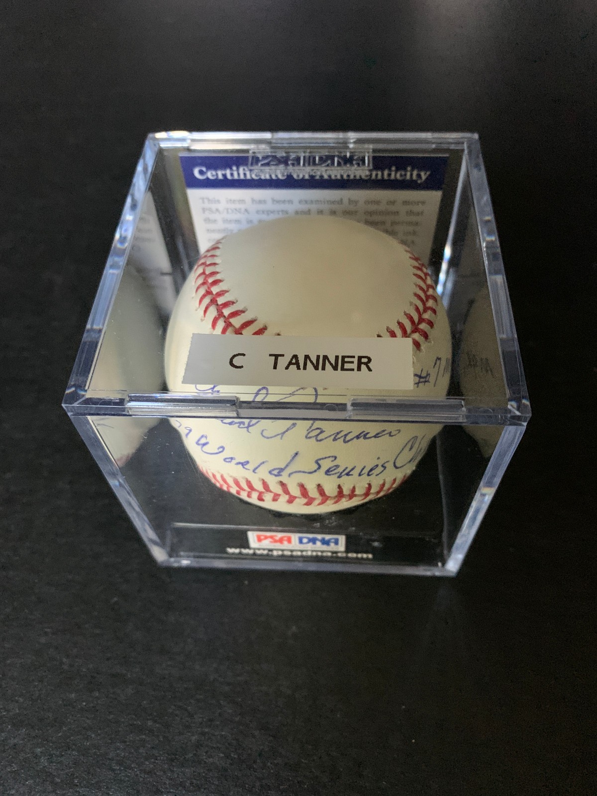 MLB Baseball Signed By Chuck Tanner  Auto Autograph Signature PSA/DNA Cert view 5