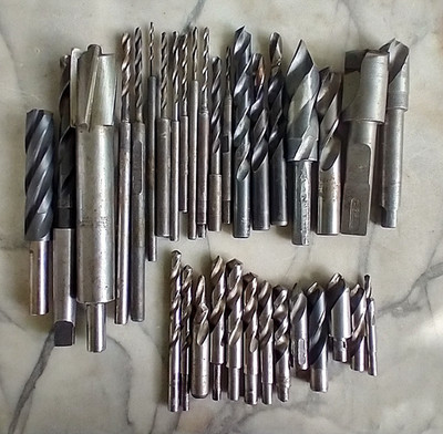 LOT OF 33 pcs. HSS DRILL BITS DIFFERANT SIZES LATHE MACHINIST TOOLING CNC 6.5 lb