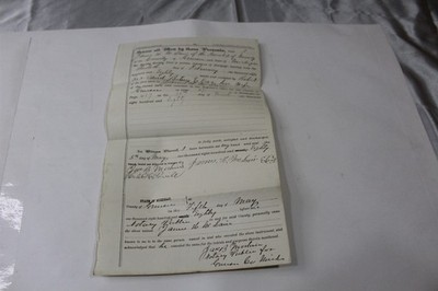 Antique Mortgage Paper 1880 Genesee County, Michigan
