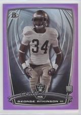 2014 Bowman Rookies Retail Purple George Atkinson III #52 yf0
