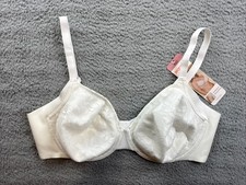 Simply Perfect by Warner's Womens 40D White Side  Underarm Smoothing Lace Bra