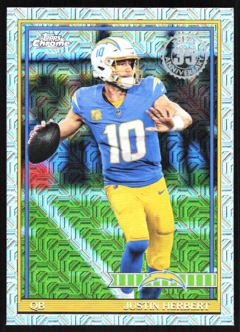 Justin Herbert 2026 Topps Chrome 1991 MEGA Refractor SSP #91TC-16 Chargers