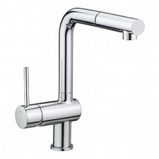 Adorn Chrome Kitchen Mixer with Pull-Out Spray
