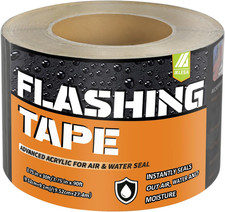 Flashing Tape Windows Doors 3.75 Inch x 90 FT Acrylic Waterproof UV Resistant