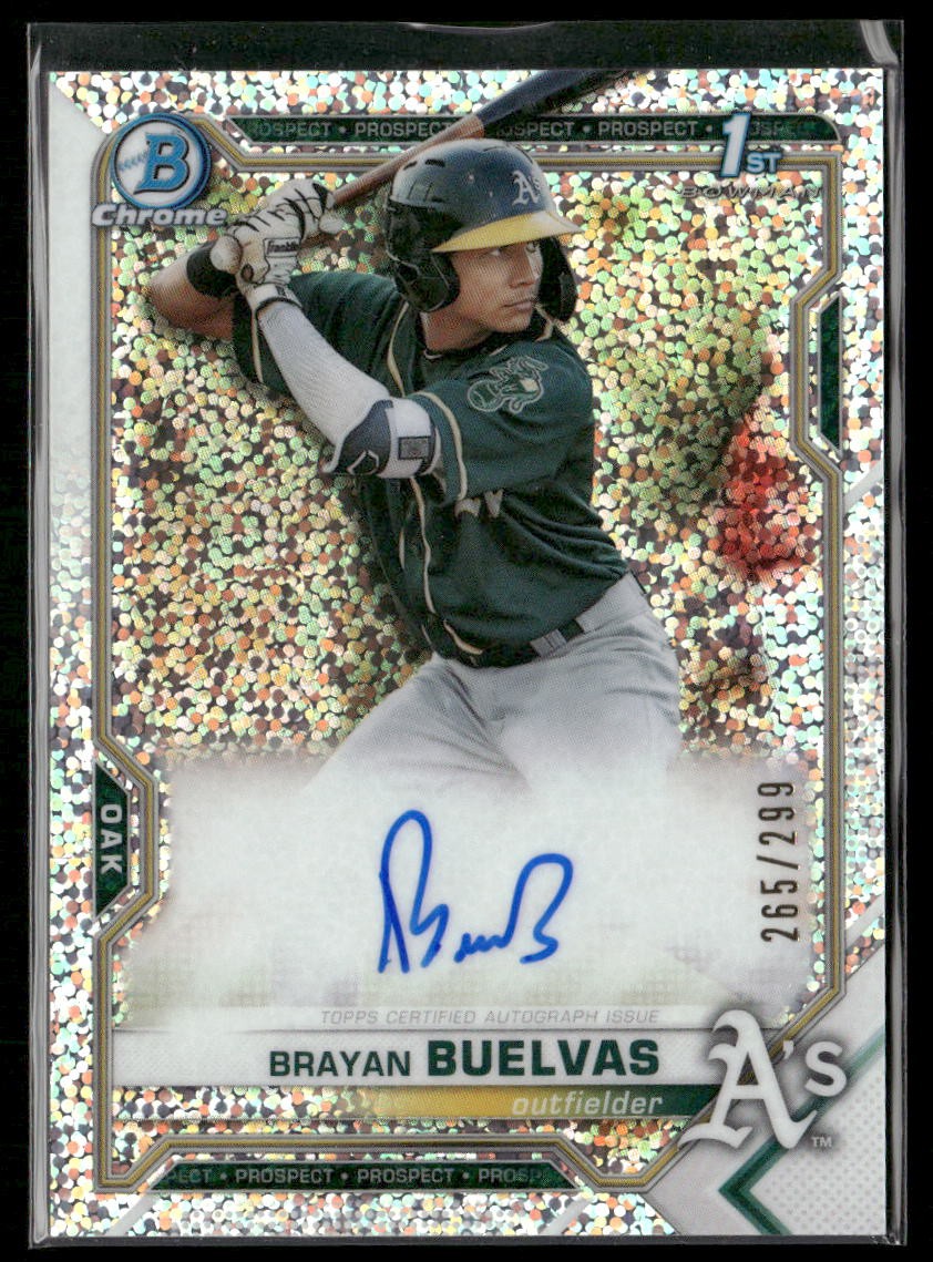 2021 Bowman #CPA-RDC Brayan Buelvas Chrome Autographs Speckle Refractor /299