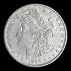 1888 Morgan Silver Dollar, XF