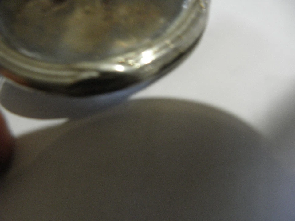 Porte-menu militaire britannique plaqué argent par Walker & Hall 1956. avec patt - Photo 3/4