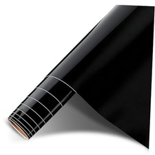 Car Wrap Vinyl 1ft X 5ft Gloss Black Vinyl Wrap For Cars Body Protection