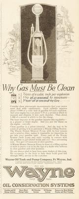 #ad #ad 1921 Wayne Oil Tank amp; Pump Co. Fort Wayne IN Gas Pump Globe Honest Measure Ad $9.89
