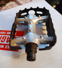 Black/Silver Flat Platform Bike Pedals Aluminu. Weekend Sale 