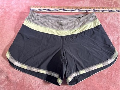 Lululemon Multicolor  Speed Up Running shorts Size 6. Built In Brief.