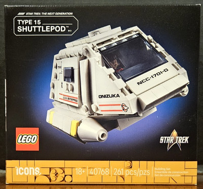 LEGO Icons Star Trek: Type-15 Shuttlepod (40768) New & Factory Sealed