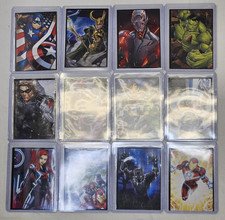 Marvel Avengers Stickers Vending Decals Complete Set Of 12 2018 NM