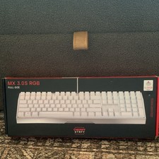 CHERRY XTRFY MX 3.0S RGB Illuminated Full-Size Wired USB Keyboard White