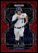 2022 Panini Prizm Draft Picks Red Donut Circles #PDP210 Nick Vogt