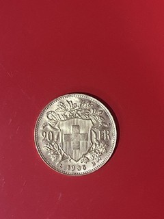 Pieces Or 20 FR Suisse 1935