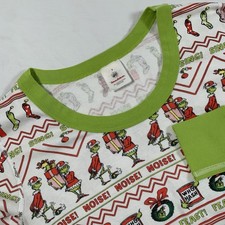Hanna Andersson Size S Adult Organic Cotton Grinch Holiday Pajama Top Dr Seuss