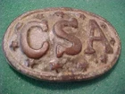 CIVIL WAR C.S.A. CONFEDERATE BELT BUCKLE PLATE REPRODUCTION