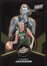2025 Panini WNBA Player of the Day Lauren Jackson Gold #/10 #57 Card