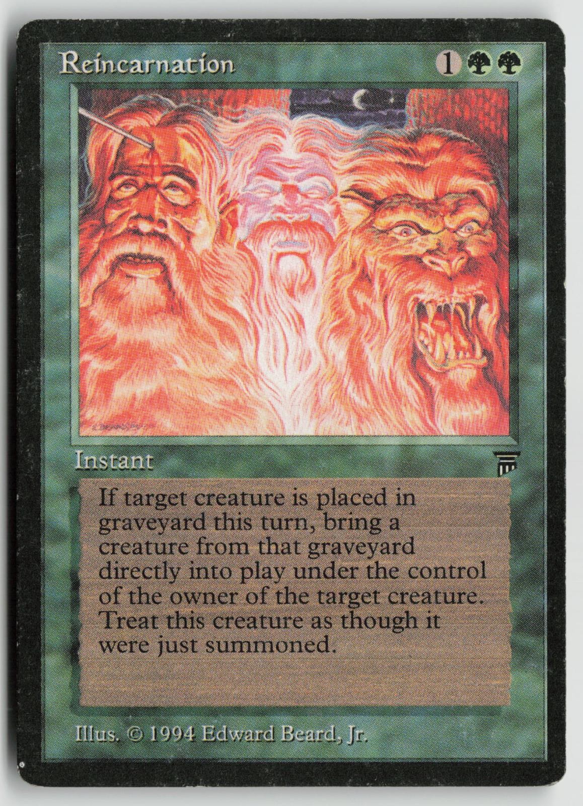 Reincarnation Heavily Played Legends Magic: The Gathering