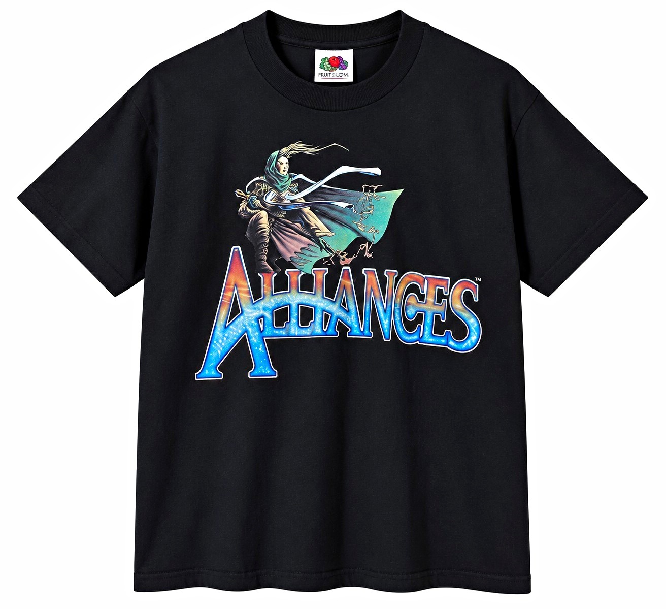 Vintage 1996 Magic: The Gathering Alliances Black T-Shirt 2XL FOTL WOTC 