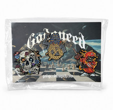 Godspeed New York Enamel Pin Set 3 Pins On Backing Card - Pin Set Godspeed New York Enamel Pin Set 3 Pins On Backing Card - Pin Set