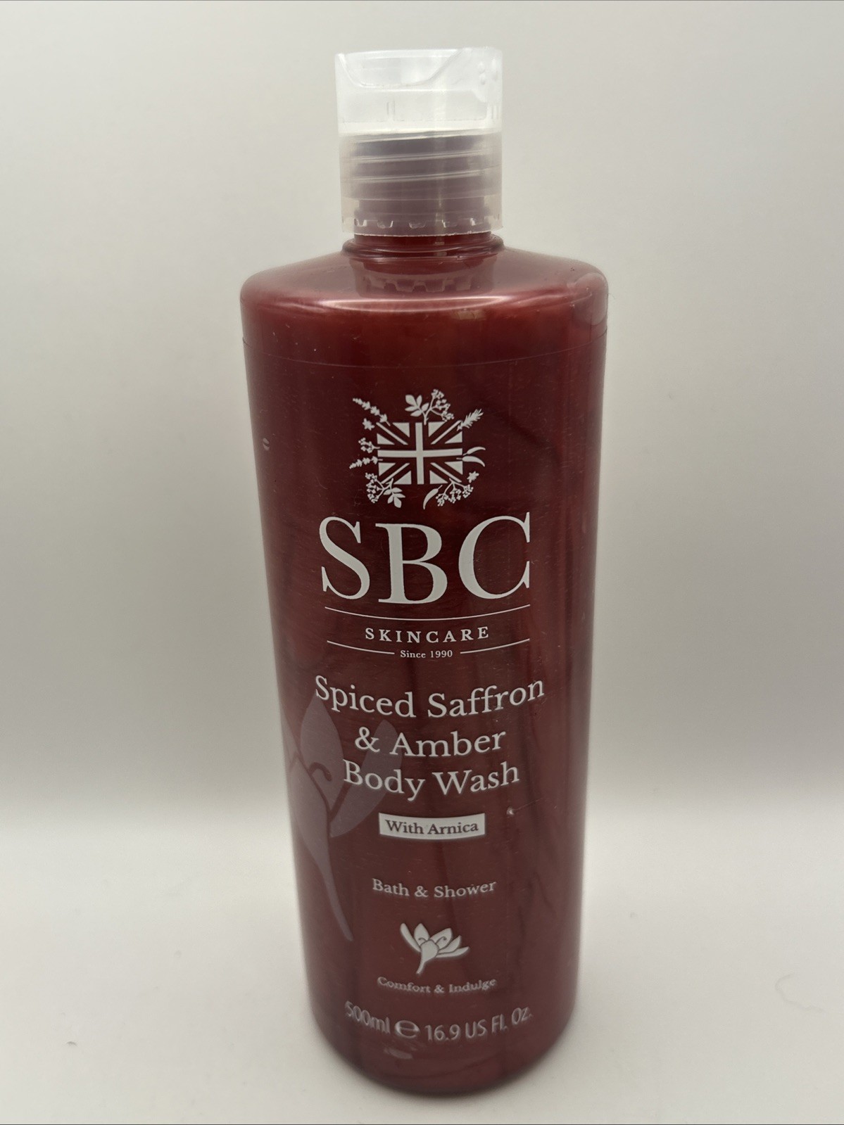 SBC  Spiced Saffron & Amber Arnica Body Wash 500ml New Sealed