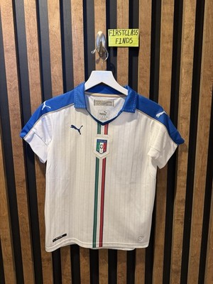 Puma Italy 2015 2016 Soccer Futbol Jersey White Size Youth L