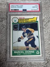 1983 O-PEE-CHEE OPC HOCKEY CARD PSA 10 LOS ANGELES KINGS MARCEL DIONNE HIGHLIGHT