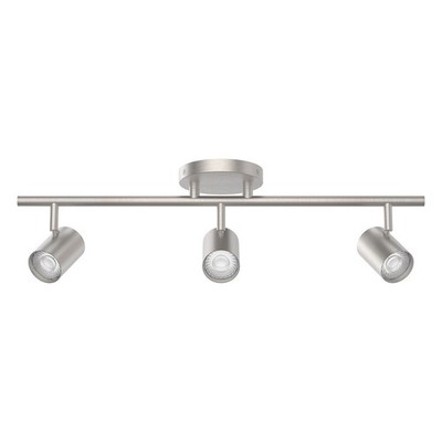 WAC Lighting Pipe 24'' 3Lt LED Track Kit/5-CCT/30W, 2310L, Nk - TK-260503-CS-BN