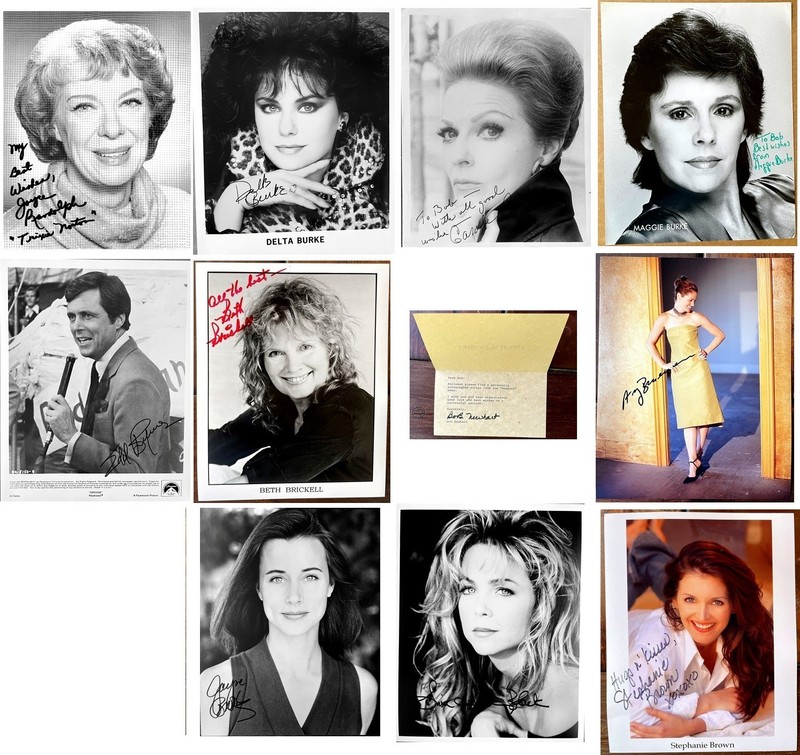 Lot of 11 Television Stars of the Past - Autographed Photo's - ONLY $ 4.00 EACH
