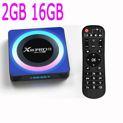 X88 PRO Android 13.0 RK3528 Rockchip Quad Core Wifi6 8K LAN 100M Dual Wifi 2.4G 