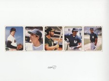1984 Album Stickers Uncut Strips Gary Lavelle Dave Righetti Carney Lansford 0y3