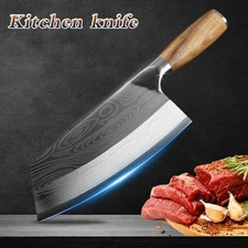 Kitchen Chef Knife Stainless Santoku Knife Meat Cleaver Damascus Pattern Knife
