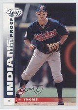 2002 Leaf Press Proof Platinum 12/25 Jim Thome #20 HOF 04b0