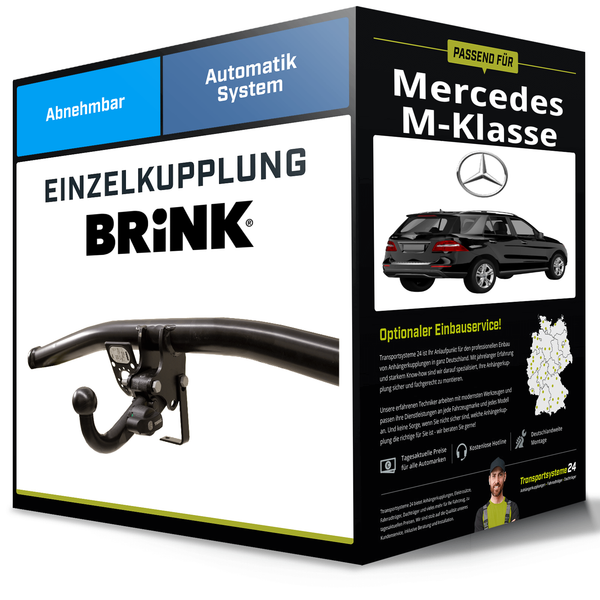 Abnehmbare AnhäNgerkupplung FüR Mercedes M-Klasse 07.2005-12.2011 Typ W164 Brink-image