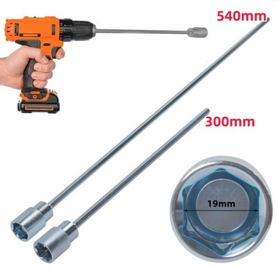 30/54cm Wohnwagen Kurbel Für Akkuschrauber , Verlängerung Mit 19mm Nuss Adapter