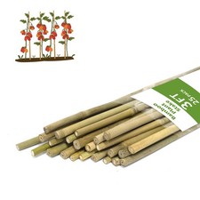 Plant Stakes, 3FT Natural Bamboo Garden 25Pcs 3 Ft, 25Pack, brown