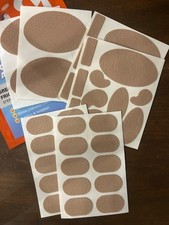 182 Pcs Moleskin Tape Adhesive Pads Fabric Blister Brown for Feet Reduce Frictio