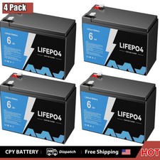 6Ah LiFePO4 Lithium Battery 12V Deep Cycles RV Marine Trolling Motors Off-grid