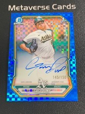 2026 Bowman Chrome 1st Gage Jump Auto Blue Checker Refractor 141/150
