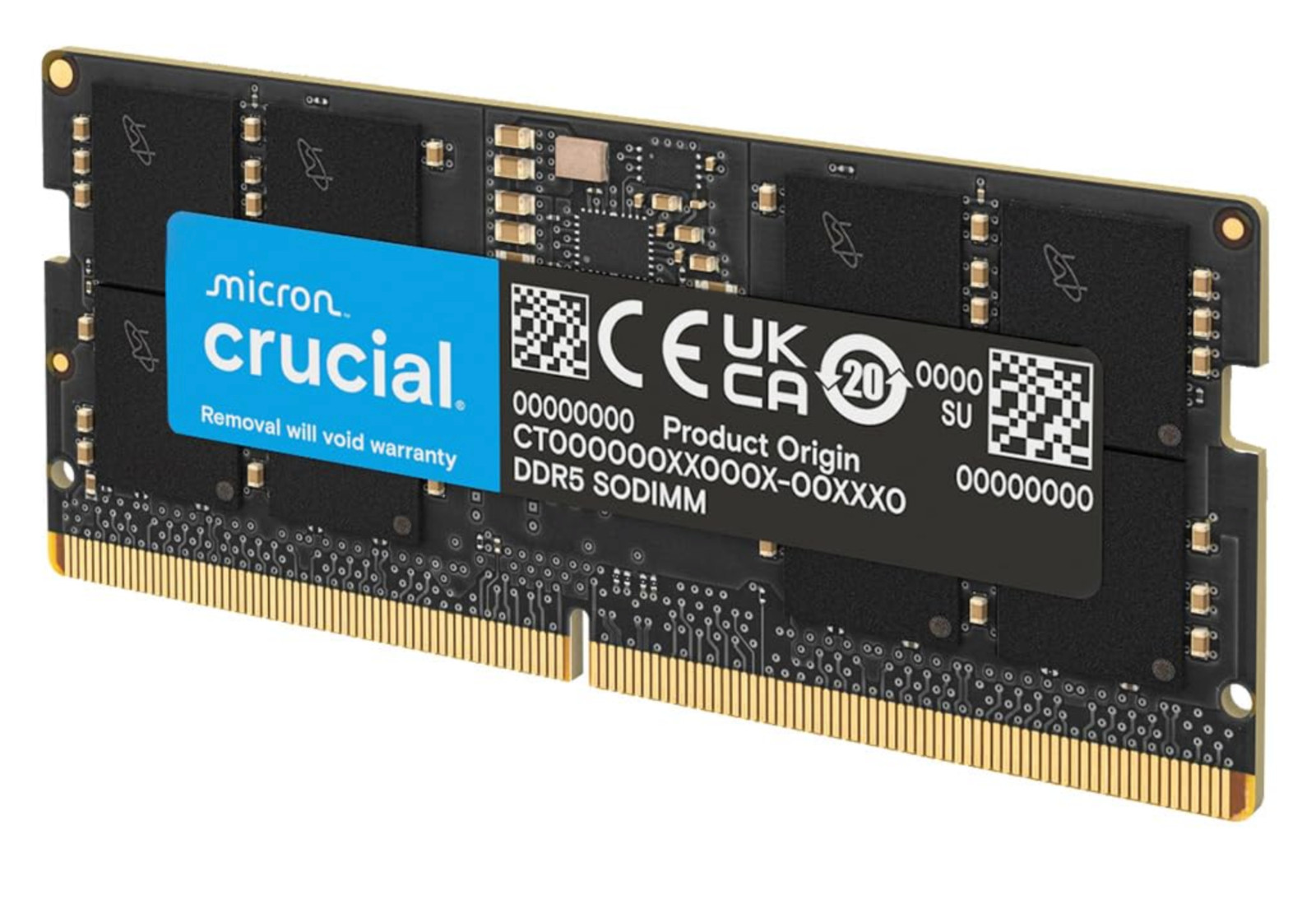 Crucial 48GB DDR5 RAM 5600MHz 262-Pin Laptop Memory 5600 SODIMM CT48G56C46S5
