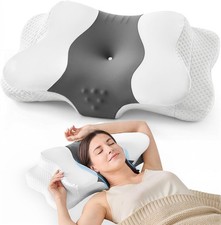 Ergonomic Neck Pillow Memory Foam Side Sleepers Adjustable Pain Relief
