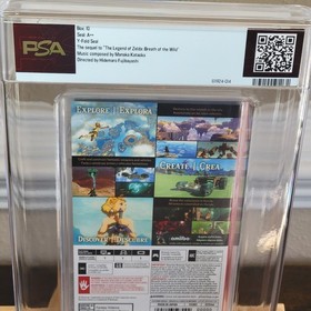 Zelda Tears of the Kingdom Nintendo Switch PSA 10 A++ 1st Print CGC VGA WATA