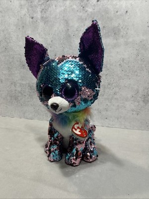 Ty FLIPPABLES ~ YAPPY Chihuahua ~ Changing Sequins - 9-10''  