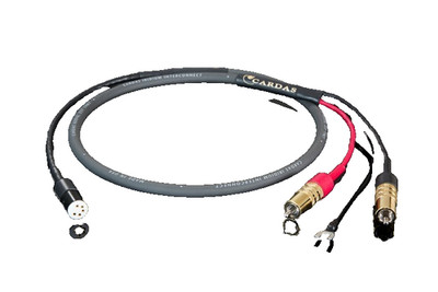 Cardas Iridium Phonokabel 1,25 m mit geradem S-DIN Stecker auf Cinch 256002.15