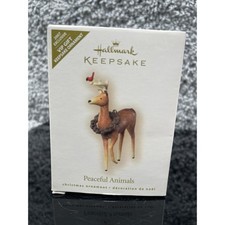 Hallmark Keepsake Peaceful Animals Deer Christmas Ornament Exclusive 2007