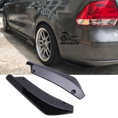 Rear Spats Bumper Splitter Diffuser Spoiler Lip For VW Scirocco R Golf MK6 MK7
